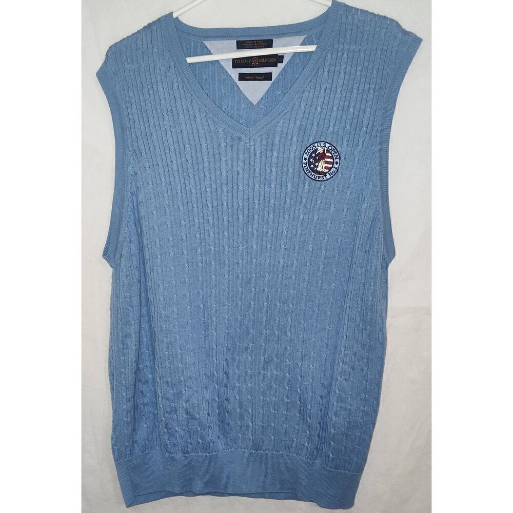 Tommy Hilfiger 2005 U.S. Open Pinehurst No. 2 Men’s Golf V-Neck Vest Large